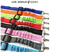 Đồ dùng cho thú cưng khóa an toàn ô tô dây xích chó mèo đệm kính thiên văn đàn hồi dây xích an toàn