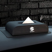 Đồ Dùng Xe Ô Tô Da PU Đơn Giản Hộp Đựng Khăn Giấy Dành Cho Suzuki Swift XL7 SX4 Alto Jimny GSX R150 gn125 gn250 Satria Phụ Kiện