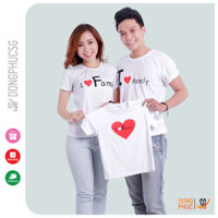 Đồ gia đình 345 người Áo thun đồng phục gia đình Đồ đôi mẹ và bé giá rẻ Màu trắng GD862 - Áo Mẹ - Size 1