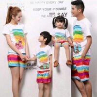 Đồ gia đình đi biển xinh lung linh - giá 1 bộ luôn quần và áo - Bộ nữ size 2XL