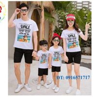 ĐỒ Gia đình đi chơi, dã ngoại xinh lung linh  giá 1 bộ gồm 1 quần  1 áo - Bộ nữ size XL