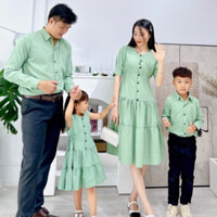 đồ gia đình đi tiệc-đồng phục gia đình-set gia đình đi chơi đi biển-set đồ đôi-set đồ mẹ bé