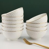 Đồ Gia Dụng Bằng Sứ Xương, Bộ Đồ Ăn Đơn Giản Chịu Nhiệt Độ Cao, Đồ Chơi Gôn, Gốm Sứ Cách Nhiệt Và Chống Bỏng, Bát Ăn Cơm