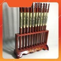 ĐỒ GỖ CAO CẤP BỘ ĐŨA THỜ GỖ HƯƠNG KHẢM 10 ĐÔI CẮM ĐỨNG - LOẠI CAO CẤP CHẮC CHẮN, DÀY DẶN