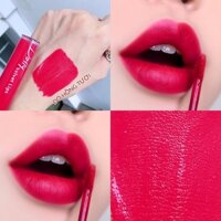[Đỏ Hồng Tươi]Son DOLLY VELVET BLUE chất velvet có 1-0-2 siêu mịn lỳ màu đỏ hồng tươi