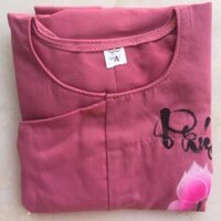 ĐỒ LAM CHO BÉ IU  Mẫu Bé Vạt Hò In Hoa Sen - Hồng Đậm,A1 - 8 kí trở lại