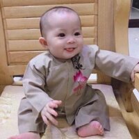 ĐỒ LAM CHO BÉ IU  Mẫu Bé Vạt Hò In Hoa Sen - Vàng Bò,A1 - 8 kí trở lại