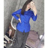 Đồ Lam Đi Chùa Bà Ba Gấm Cao Cấp Quần Áo Nữ Đồ Bộ Vải Mát - Áo Xanh Đen QuầnĐen,Size XL-64kí Trở Lại