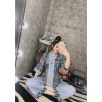 Đồ Lam Đi Chùa # Bộ Bà Lai lụa Họa Tiết Thổ Cẩm Mẫu 2# Quần Áo Nữ Cao Cấp