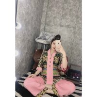 Đồ Lam Đi Chùa # Bộ Bà Lai lụa Họa Tiết Thổ Cẩm Mẫu 2# Quần Áo Nữ Cao Cấp