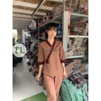 ĐỒ LAM ĐI CHÙA Chéo Nhật 3 Nút S7 - Cacao,Size 26 - 2 - 49 kí