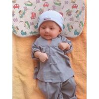 Đồ Lam Đi Chùa  La Hán Cho Bé Iu  Đồ Bộ Bé Trai Gái  Quần Áo Bé Trai Gái - Lam,Size A0- 5kí Trở Lại