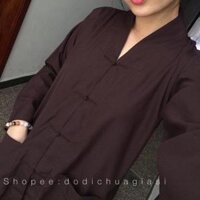 Đồ Lam Đi Chùa  La Hán  Đồ Bộ  Quần Áo Nam Nữ - Nâu,Size A1- 10kí TrởLại