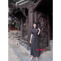 ĐỒ LAM ĐI CHÙA Mẫu Tàu Phi Lụa - Cá Đen,2XL 67 kí  trở lại