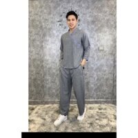 Đồ lam đi chùa nam- Pháp phục nam cao cấp vải linen mịn mát đủ size