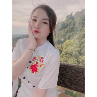 Đồ Lam Đi Chùa Sẫm Vải Lụa Cao Cấp Quần Áo Nữ Đồ Bộ - Trắng,Size Xl- 68kí TrởLại