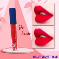 [Đỏ Lạnh ]Son Cao Cấp Dolly Velvet Lips Blue Classic  Màu Đỏ Lạnh Quyến Rũ 💋