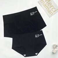 Đồ lót cặp đôi Ice Silk Liền mạch Mid-Waist Dễ thương Siêu mỏng Liền mạch Bán chạy Boxer