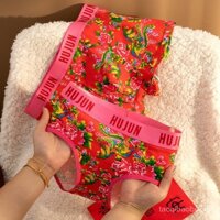 Đồ lót cặp đôi sexy, quần lót boxer nam, quần lót nữ hình tam giác, cạp giữa, kiểu mới, thoáng khí, cotton nguyên chất