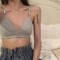 Đồ lót cotton không gọng áo ngực mỏng quấn ngực áo ngực phẳng ngủ kiểu Pháp tam giác cốc học sinh cô gái sexy bán buôn áo ngực