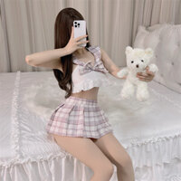 Đồ lót gợi cảm Nhật Bản đồng phục JK phong cách đại học bộ đồ quyến rũ váy kẻ sọc ngọt ngào trang phục học sinh bộ đồ ngủ gợi cảm áo ngủ sexy cosplay đồ ngủ Cosplay đồ ngủ cosplay sexy nhập vai một mảnh áo ngủ nữ áo ngủ nữ đồ ngủ trong suốt đồ ngủ ren tro