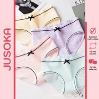 Đồ lót nữ Set 10 quần cotton dễ thương chất liệu mềm mại thoáng mát JUSOKA