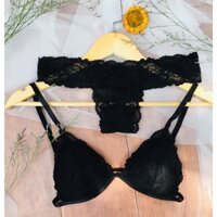 👙Đồ lót nữ sexy👙 màu đen quần chữ T hàng ren cao cấp lên dáng cực chuẩn nâng ngực tốt