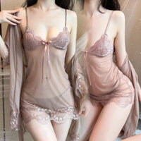 Đồ lót sexy, bộ đồ trong suốt, dây ren, quyến rũ, trang phục ở nhà, váy ngủ trong suốt