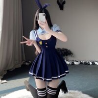 Đồ lót sexy sexy jk academy xếp cầu dây đai thỏ cảnh sát cảnh sát đam mê bộ đồng phục hộp đêm nóng