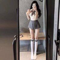 Đồ Lót Sexy Trang Phục Học Đường Sexy jk Đồng Phục Cám Dỗ Váy Xếp Ly Nóng Bỏng Nhập Vai Đồ Lót Tán Tỉnh Đam Mê