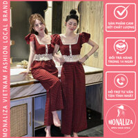 Đồ Mặc Nhà Nữ Bộ Mặc Nhà Nữ Kẻ Sọc