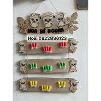 Đồ mầm non - bảng bé ngoan chất gỗ trang trí mầm non cho bé