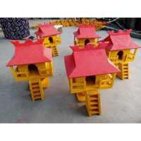 Đồ mầm non - chùa một cột chất liệu gỗ nguyên khối chắc chắn chống mối mọt