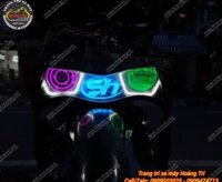 Độ một bên bi cầu và một bên mắt xoay Sharingan