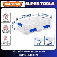 ĐỒ NGHỀ WADFOW  Bộ 3 Hộp nhựa trong suốt WTB8343