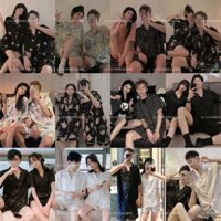 Đồ Ngủ Cặp Đôi  Bộ Đồ Mặc Nhà Nam Bằng Lụa Mùa Hè Kiểu Mới 2023 Shop 4b 0wqy2zp