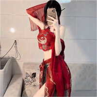 Đồ ngủ cổ trang Trung Hoa Chinese Hanfu Cosplay / Set yếm voan Phượng Hoàng CP04 CICI BONITA HCM - Mẫu mới