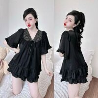 Đồ Ngủ Nữ Bigsize MIKY, Đồ Ngủ Bigsize lụa Latin cao cấp mềm mại xinh xắn < 85KG