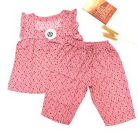 Đồ ngủ nữ đồ bộ mặc nhà pijama tay ngắn quần lửng đũi tơ freesize dưới 60kg mềm mịn mát Tiệm Nhà Nhiên