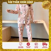 Đồ Ngủ Nữ - Set Pijama Dài Thỏ Và Chó Đốm 1 Mắt /ngocvietshop