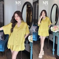 Đồ Ngủ Pijama Bigsize, Đồ Ngủ Bigsize lụa Latin cao cấp mềm mại xinh xắn < 80KG