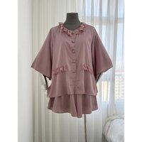 Đồ Ngủ Pijama Bigsize MIKY, Đồ Ngủ Bigsize lụa Latin cao cấp mềm mại xinh xắn < 75KG