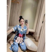 Đồ ngủ Pijama Hàn quốc - Tiểu Thư - Lụa Latin - Lua Satin - Mango