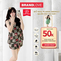 Đồ Ngủ Pijama mango Quần Đùi Áo Dây