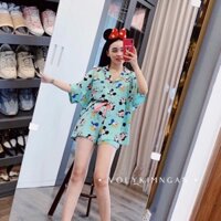 Đồ ngủ pijama phi lụa hàn quốc