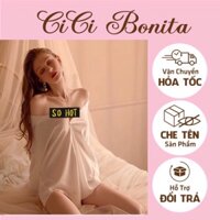 Đồ ngủ sexy/ Áo sơmi xuyên thấu phong cách cổ điển gợi cảm ( tặng kèm quần chip) CV119 CICI BONITA HCM