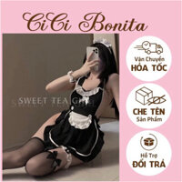 Đồ ngủ sexy cosplay cô hầu gái Nhật Bản đáng yêu, maid set gợi cảm CP116 CICI BONITA HCM - Mẫu mới