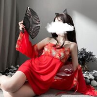 Đồ ngủ sexy cosplay cổ trang Trung Quốc váy ngực gợi cảm quyến rũ + quần chip G-string Đẹp 💝