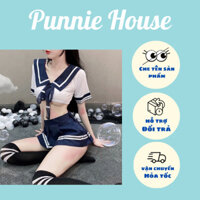 Đồ ngủ sexy cosplay học sinh Nhật Bản đáng yêu đồng phục nữ sinh amine gợi cảm dễ thương PUNNIE HOUSE HCM PCP10.