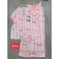 Đồ ngủ tay dài lụa latin